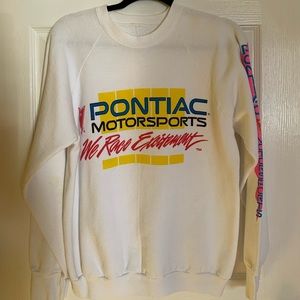 Vintage Motorsport White Crewneck